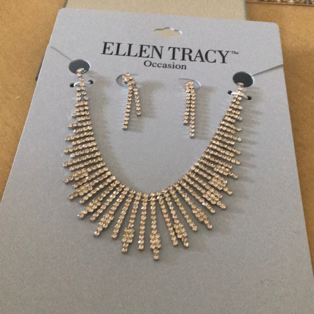 Ellen tracy occasion necklace set,
